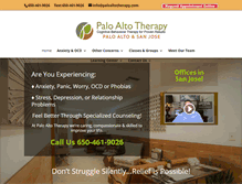 Tablet Screenshot of paloaltotherapy.com